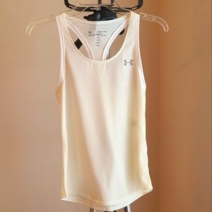 Under Armour tank top, Size XS/fitted, pale yellow